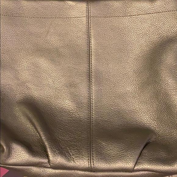 Coach Silver Leather Hobo